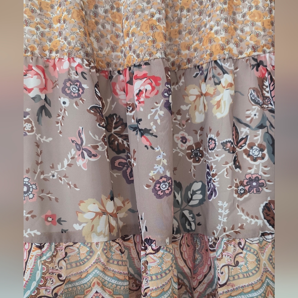 Umgee Tiered Skirt Size L - Picture 4 of 8